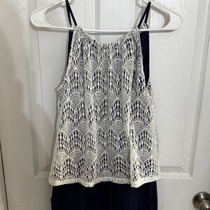 Navy Blue Romper